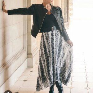 White House Black Market Pleated Midi Skirt 570353964 Size 4 Lined